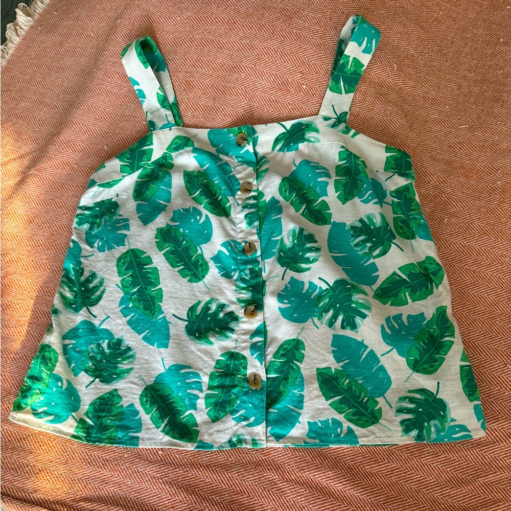 Jcrew linen blend top